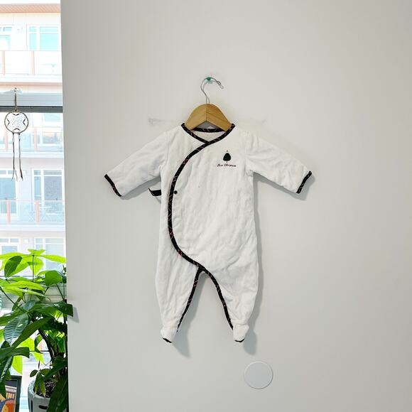 Janie and Jack Baby's First Christmas Velour Sleep Sack Size 6-9 Months